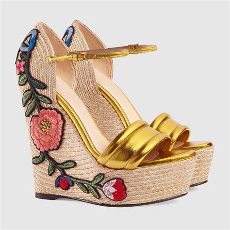 gucci women's open-toe platform espadrille|gucci espadrilles for women.